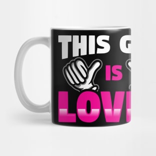 Romantic  This Girl Is Loved  Couple Mug